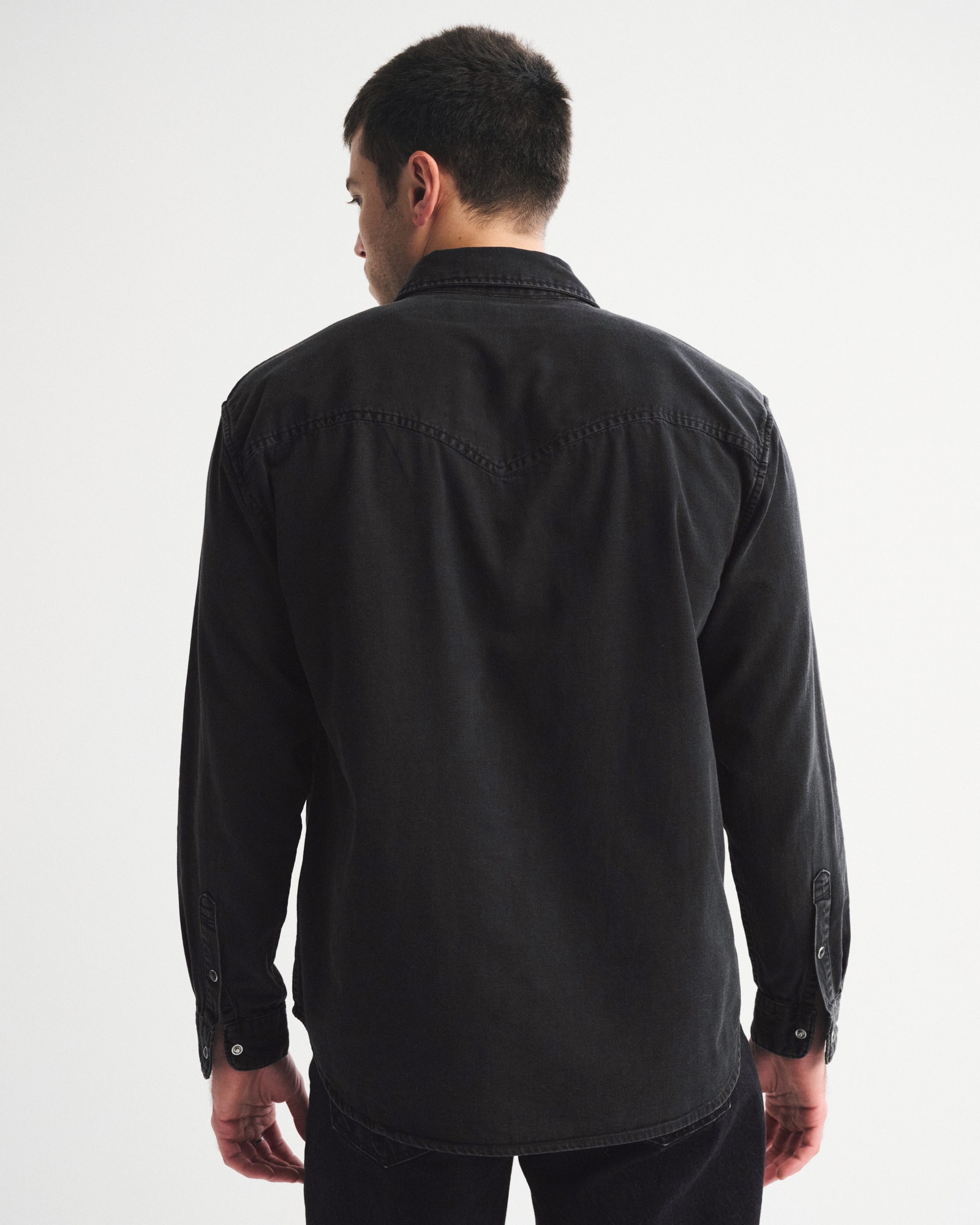 Denim Button-Up Shirt