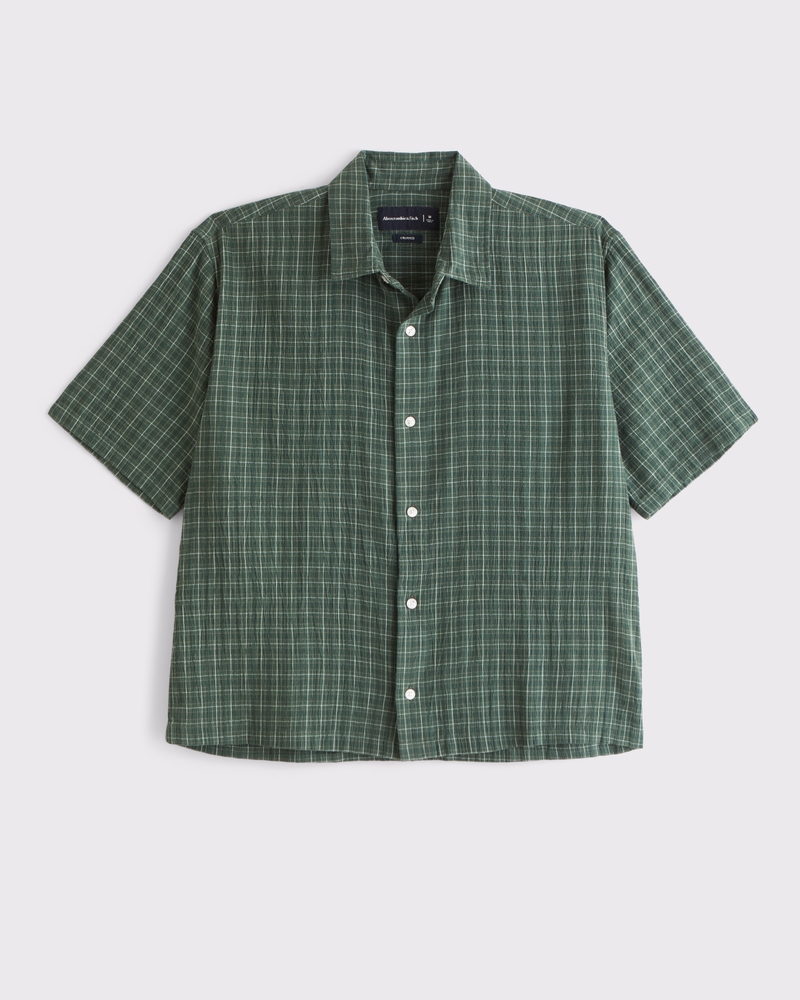 Men's Short-Sleeve Button-Up Shirt | Men's Tops | Abercrombie.com