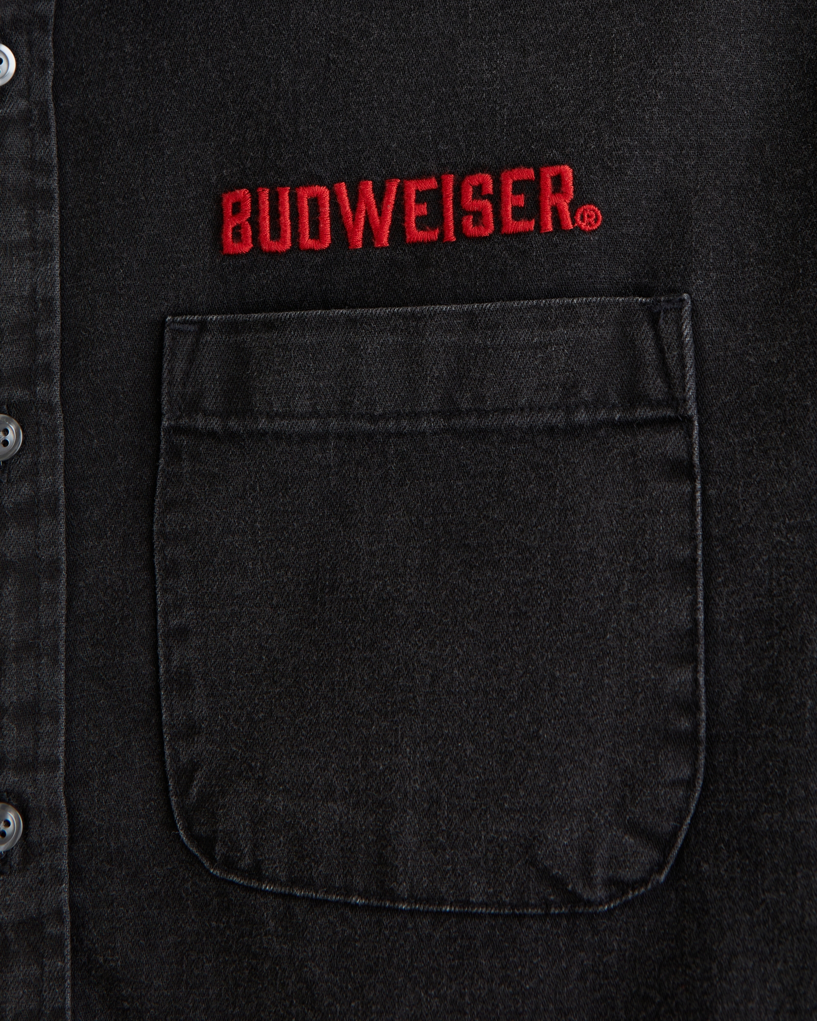 Budweiser Denim Button-Up Shirt