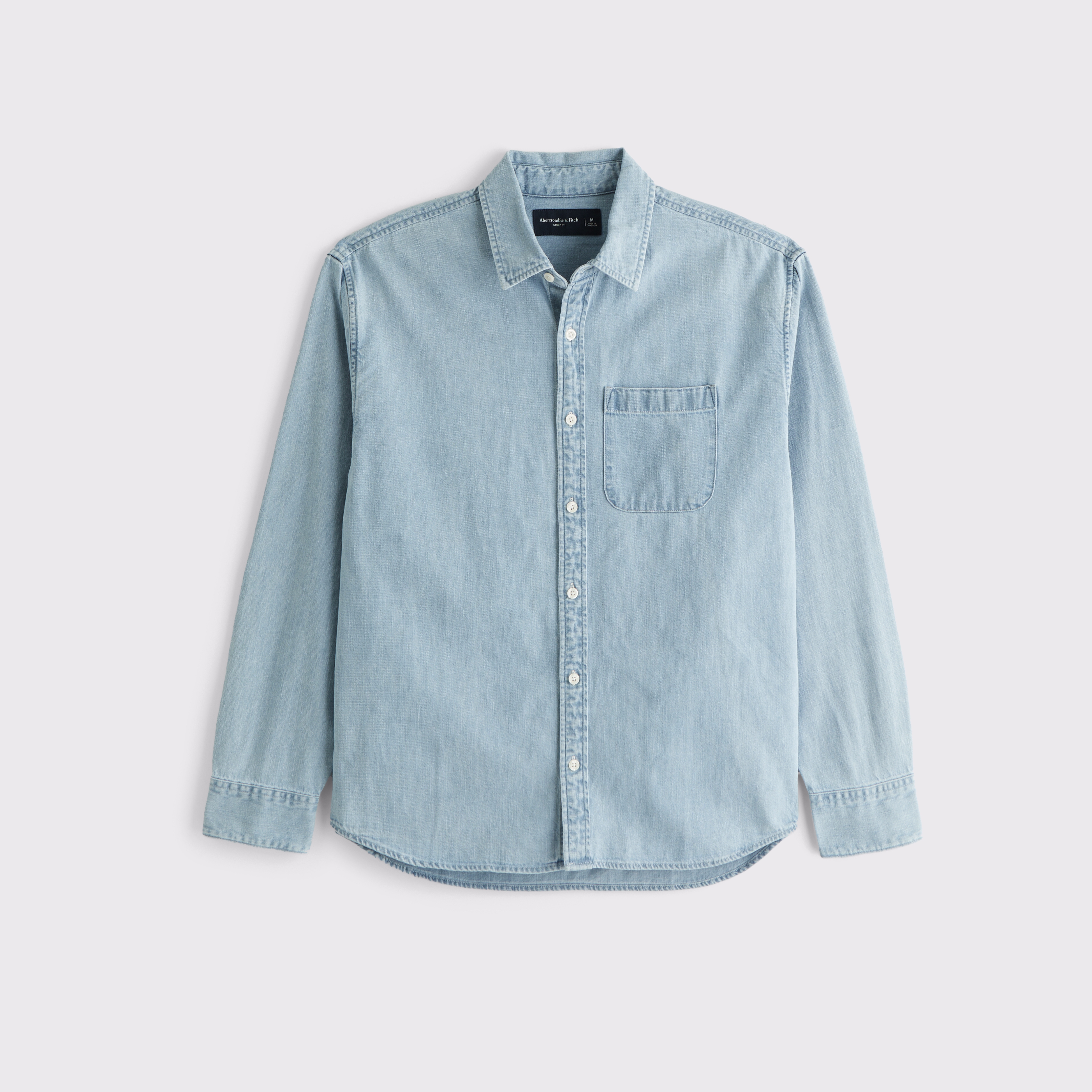 Men's Denim Button-Up Shirt | Men's Tops | Abercrombie.com