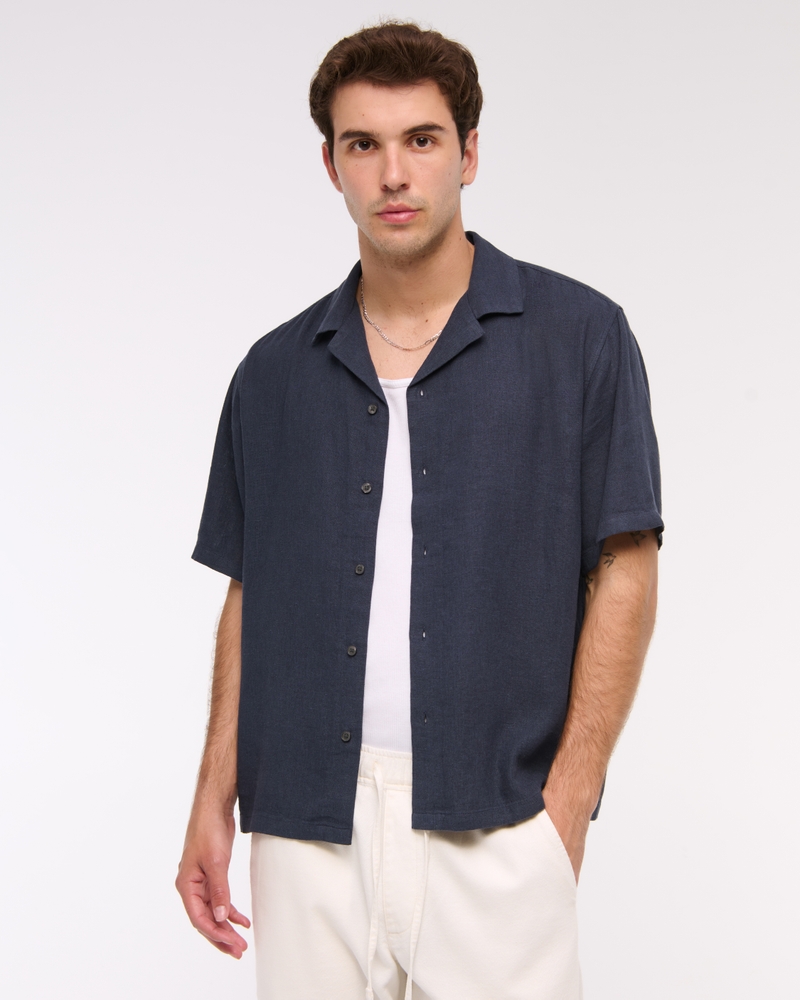 Linen Button-Up Shirt