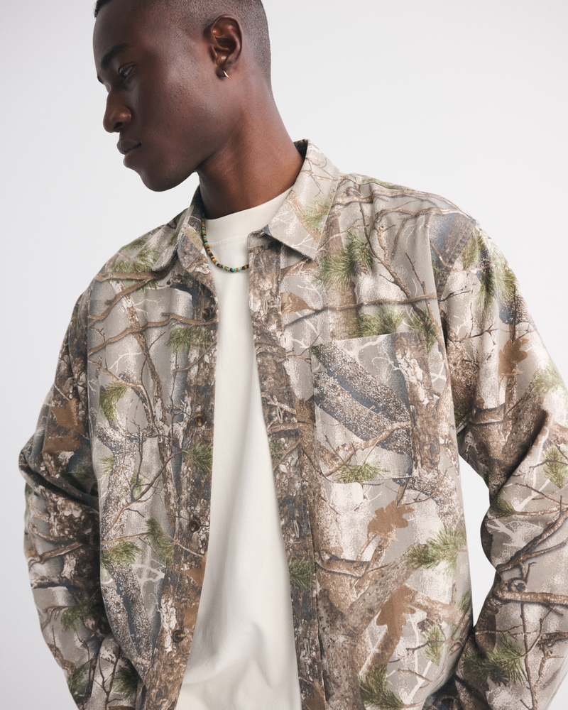 Twill Button-Up Shirt - thumbnail 2