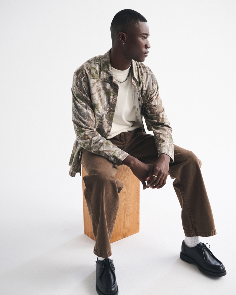 Twill Button-Up Shirt