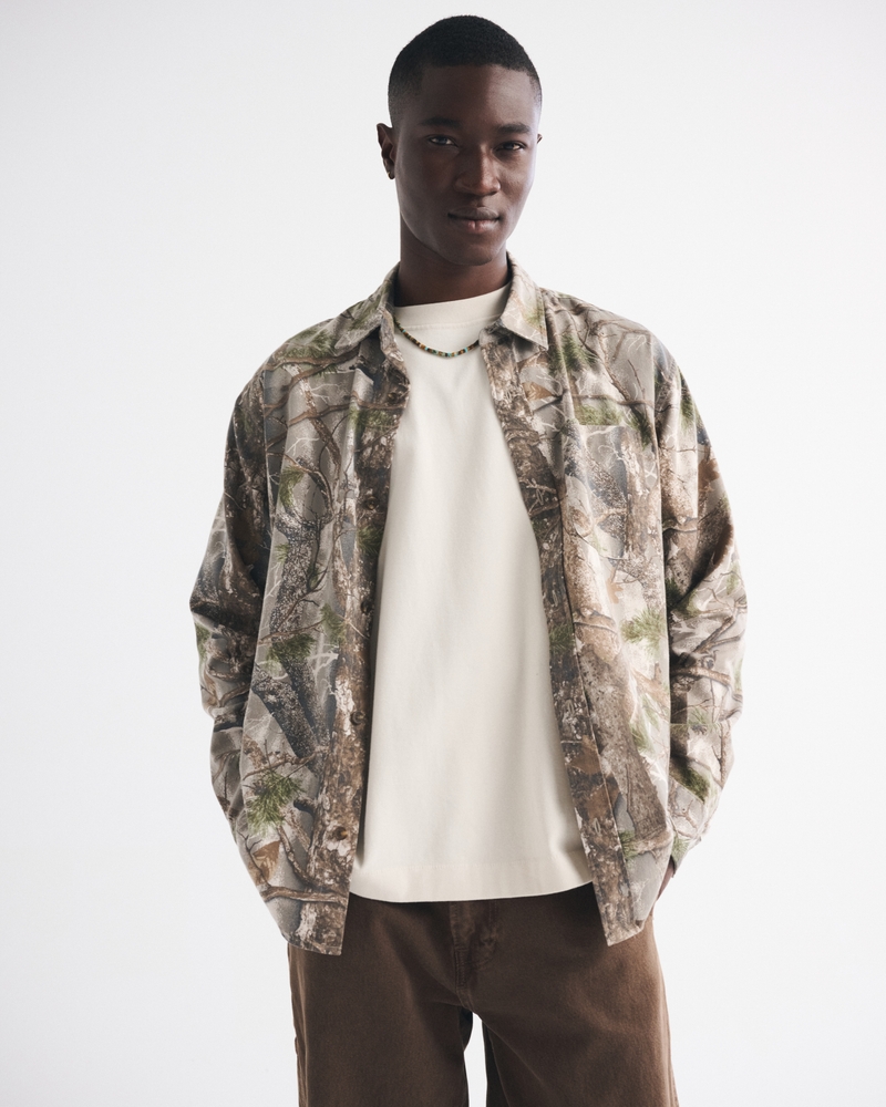 Twill Button-Up Shirt