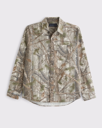 Twill Button-Up Shirt