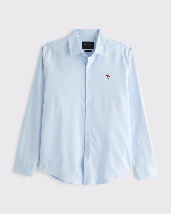 The A&F Collins Slim Suiting Shirt, ライトブルー view 1