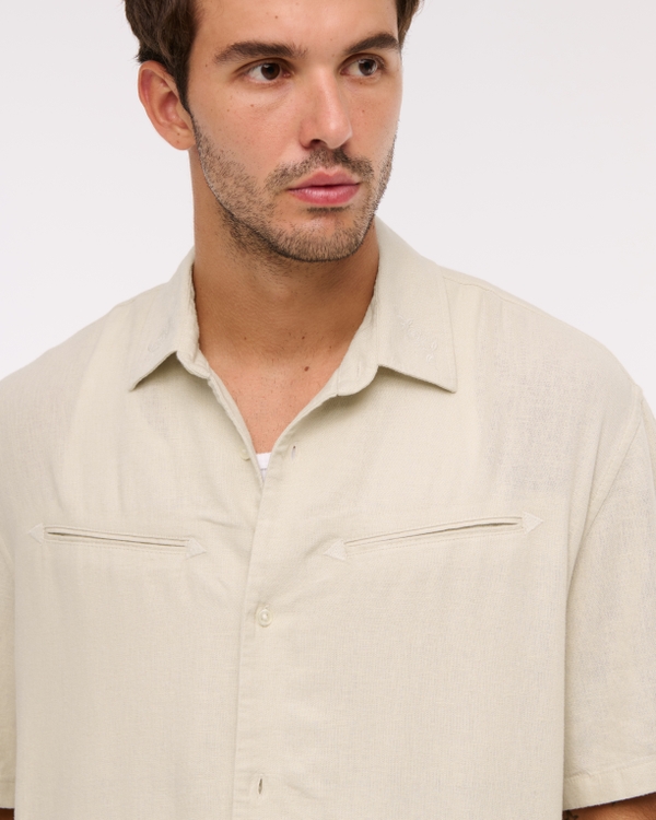 Western Linen Blend Shirt