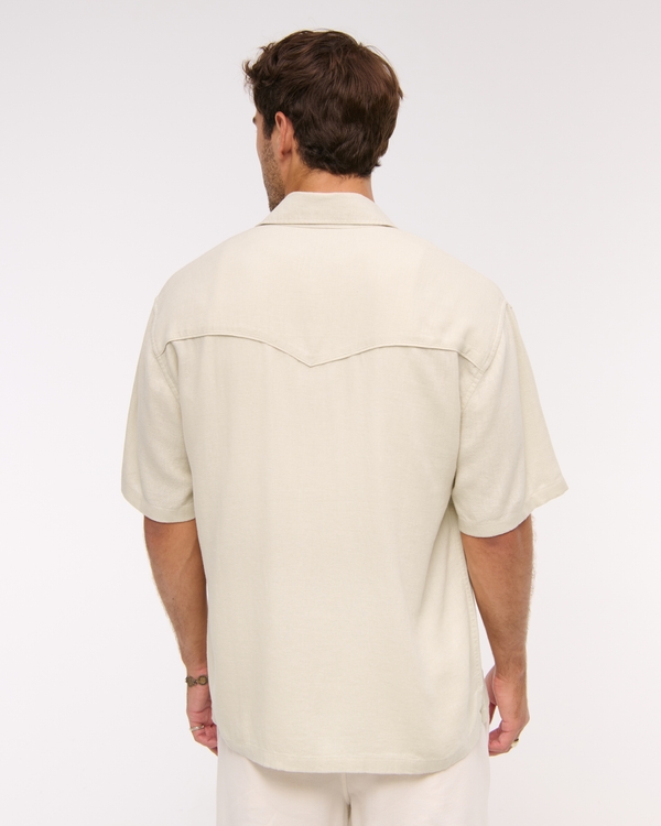 Western Linen Blend Shirt