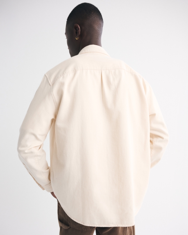 メンズ ツイル シャツジャケット | メンズ セール | Abercrombie.com