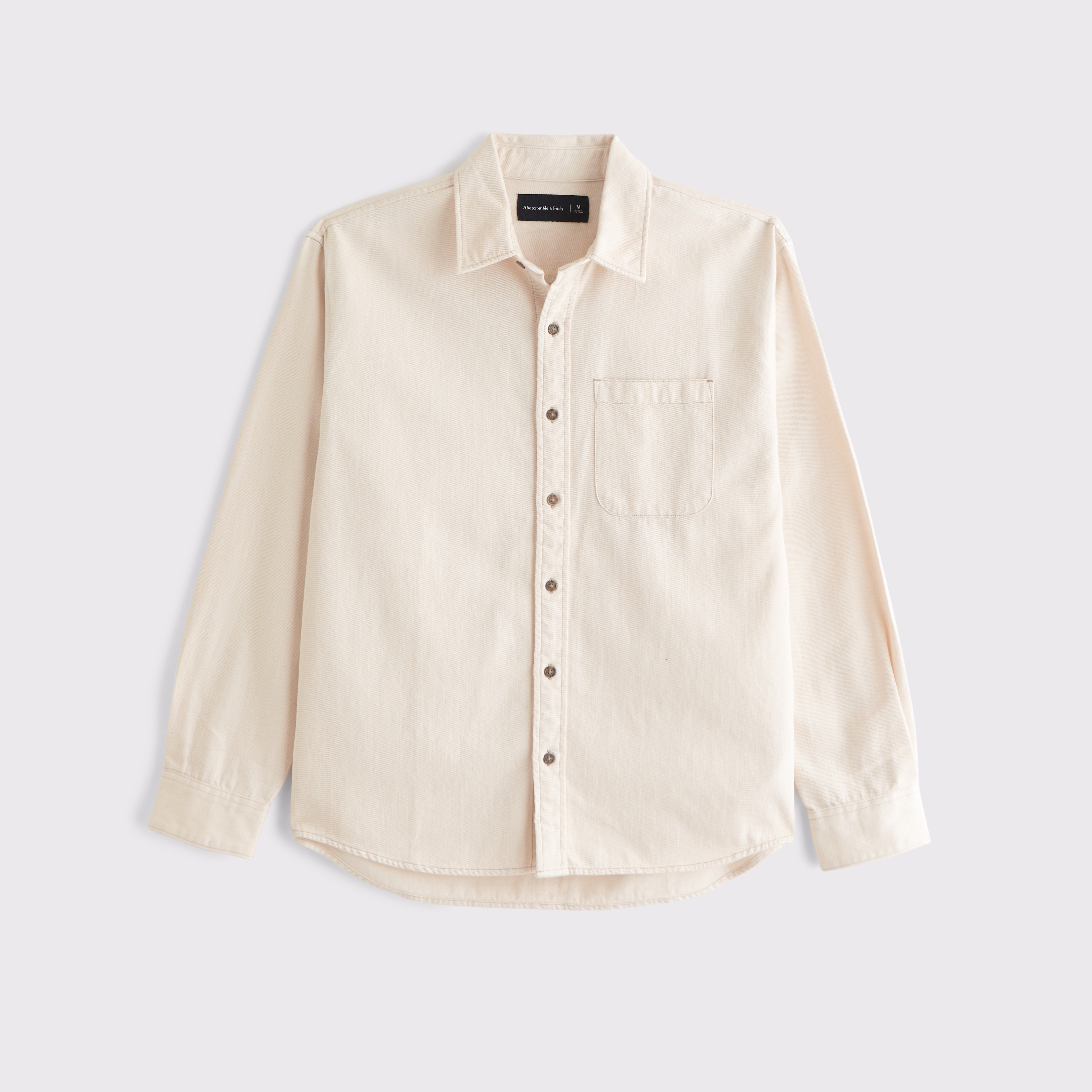 Men's Twill Shirt Jacket | Men's Tops | Abercrombie.com