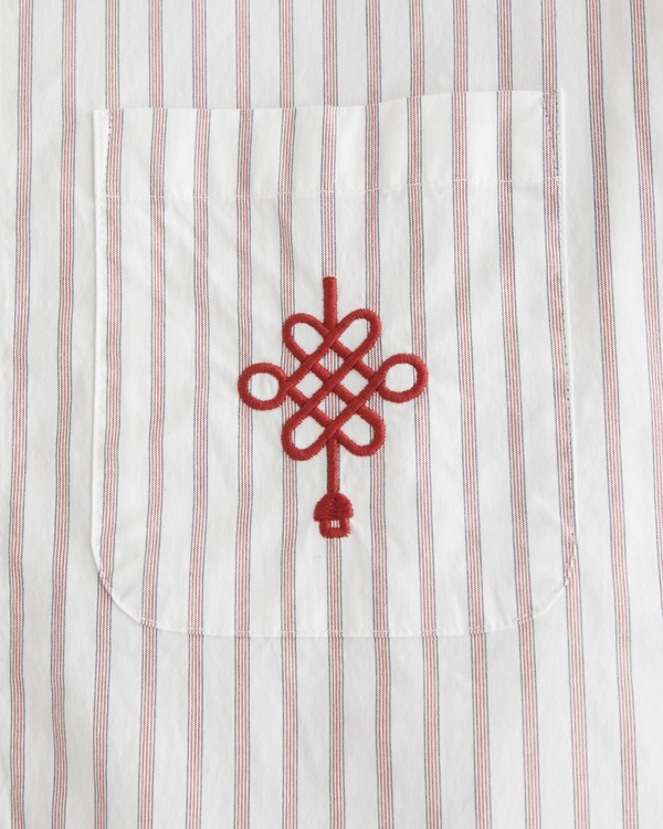 Lunar New Year Poplin Button-Up Shirt