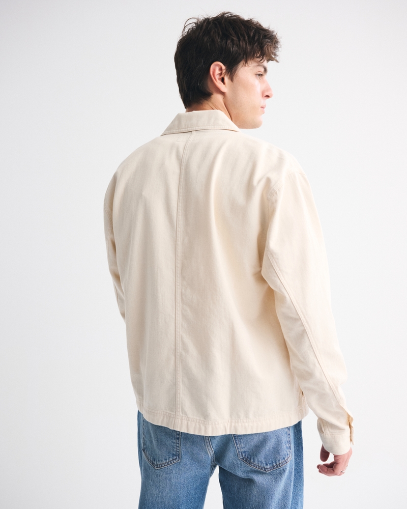 Men's Zip Shirt Jacket | Men's Tops | Abercrombie.com