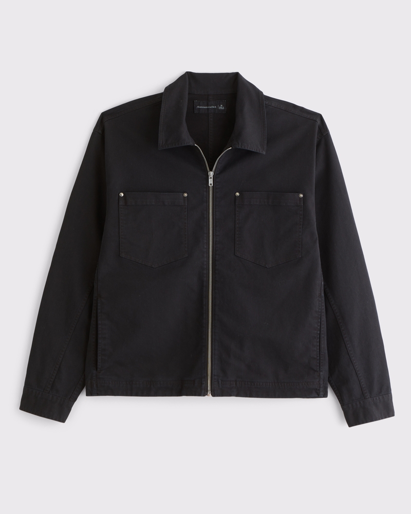 Men's Zip Shirt Jacket | Men's Clearance | Abercrombie.com