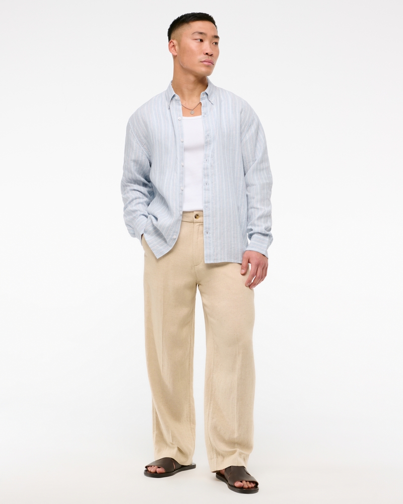Linen Button-Up Shirt