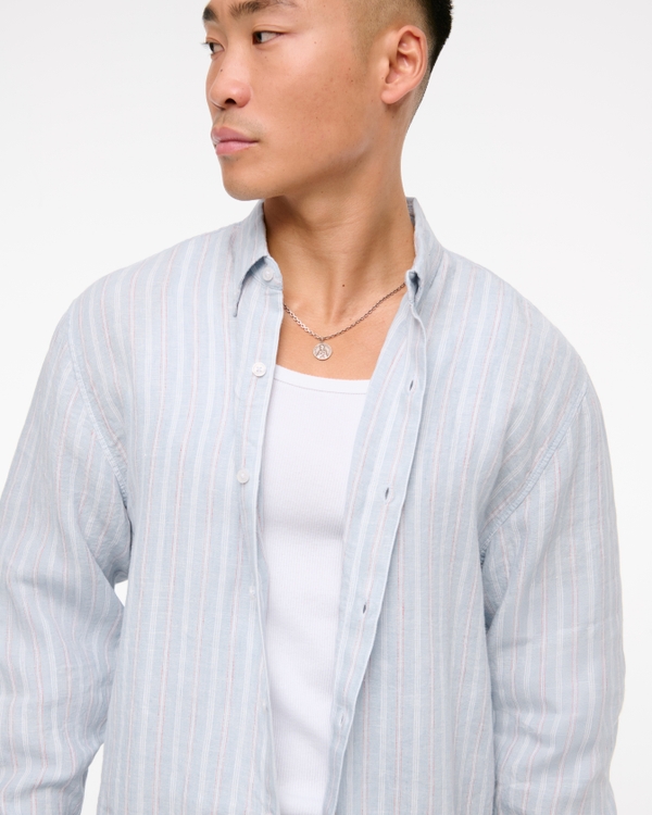 Linen Button-Up Shirt