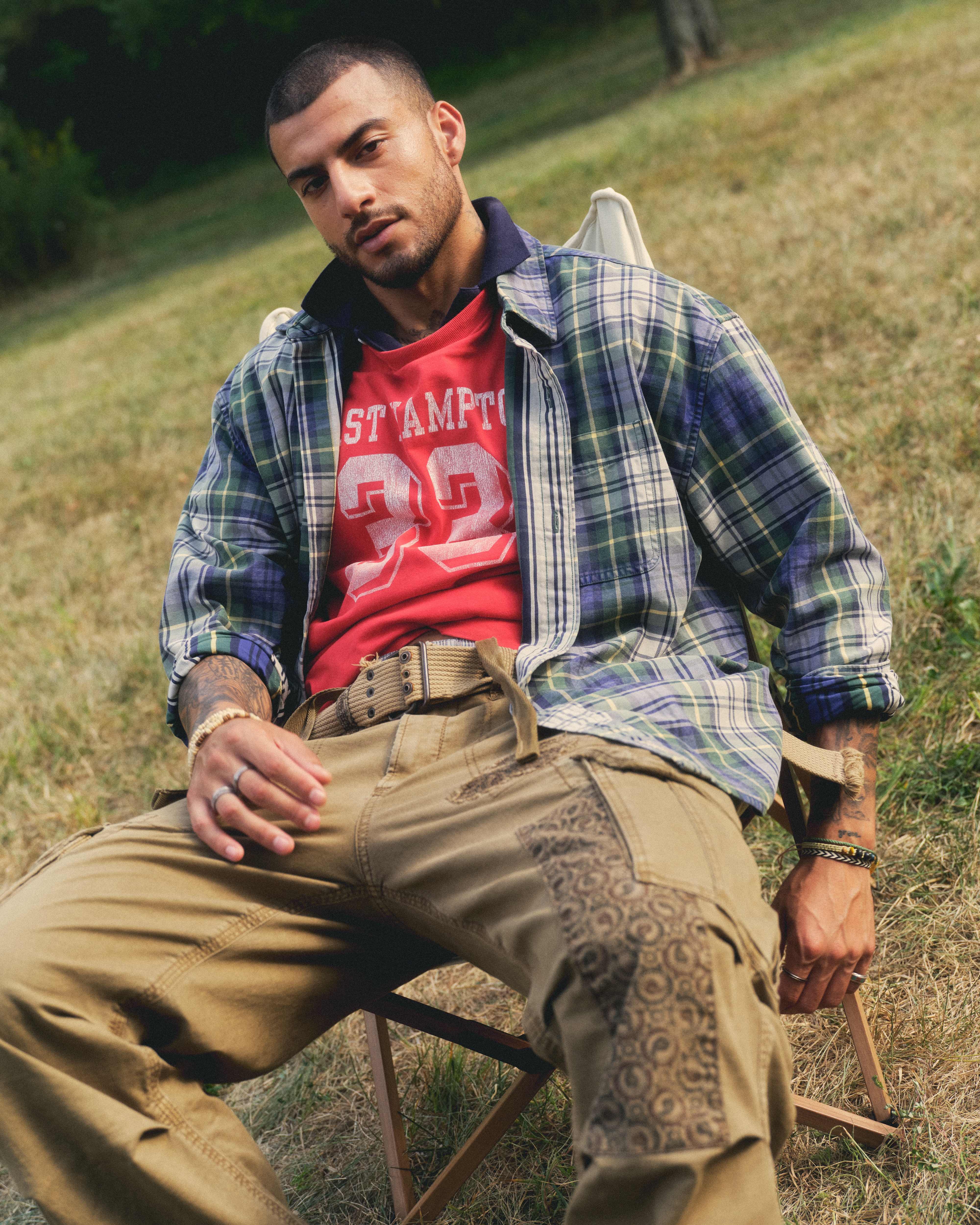 メンズ プラッド ボタンアップシャツ | メンズ トップス メンズ プラッド ボタンアップシャツ | メンズ トップス