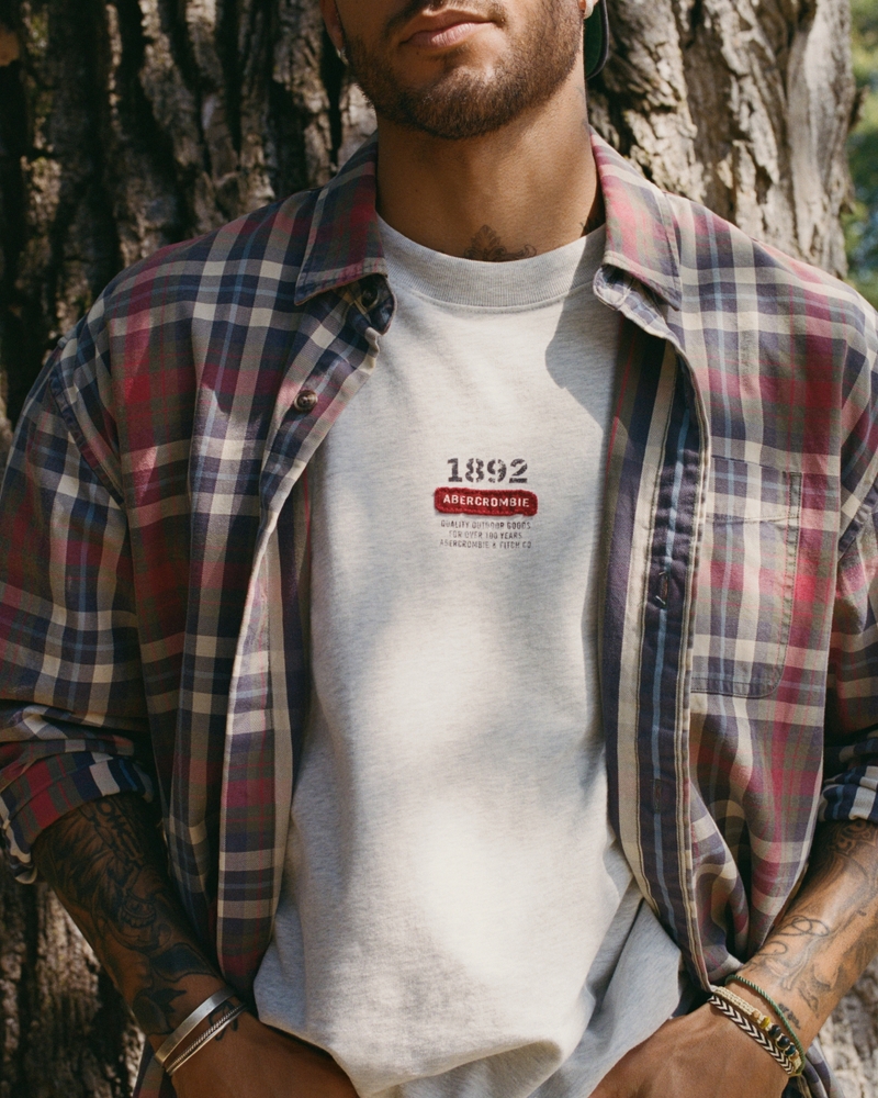 Plaid Button-Up Shirt