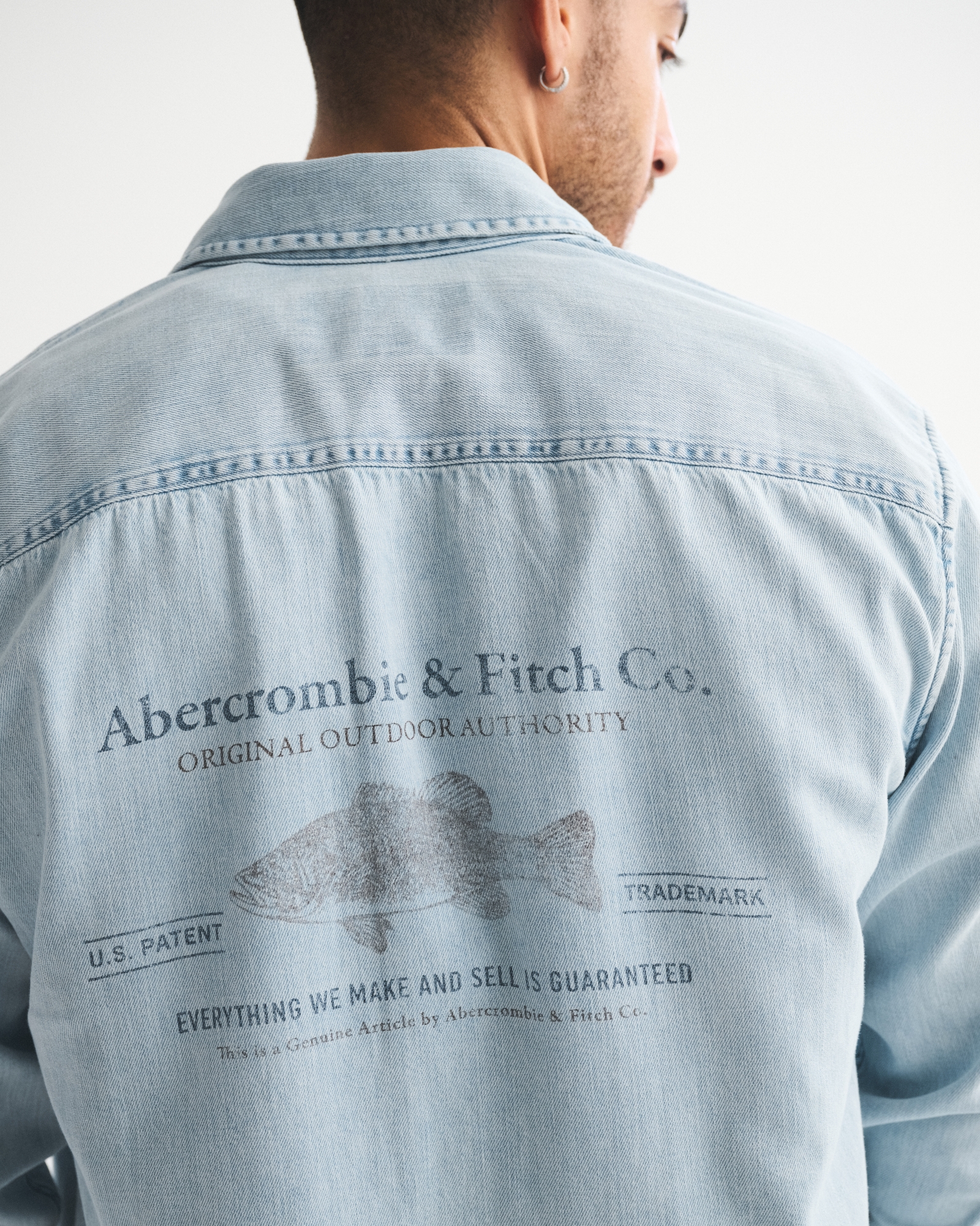 Denim Button-Up Shirt