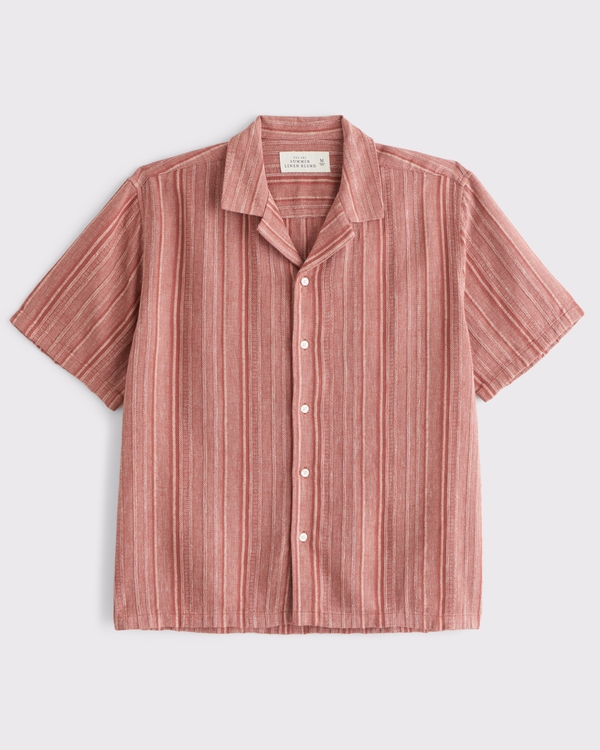 Camp Collar Summer Linen-Blend Shirt
