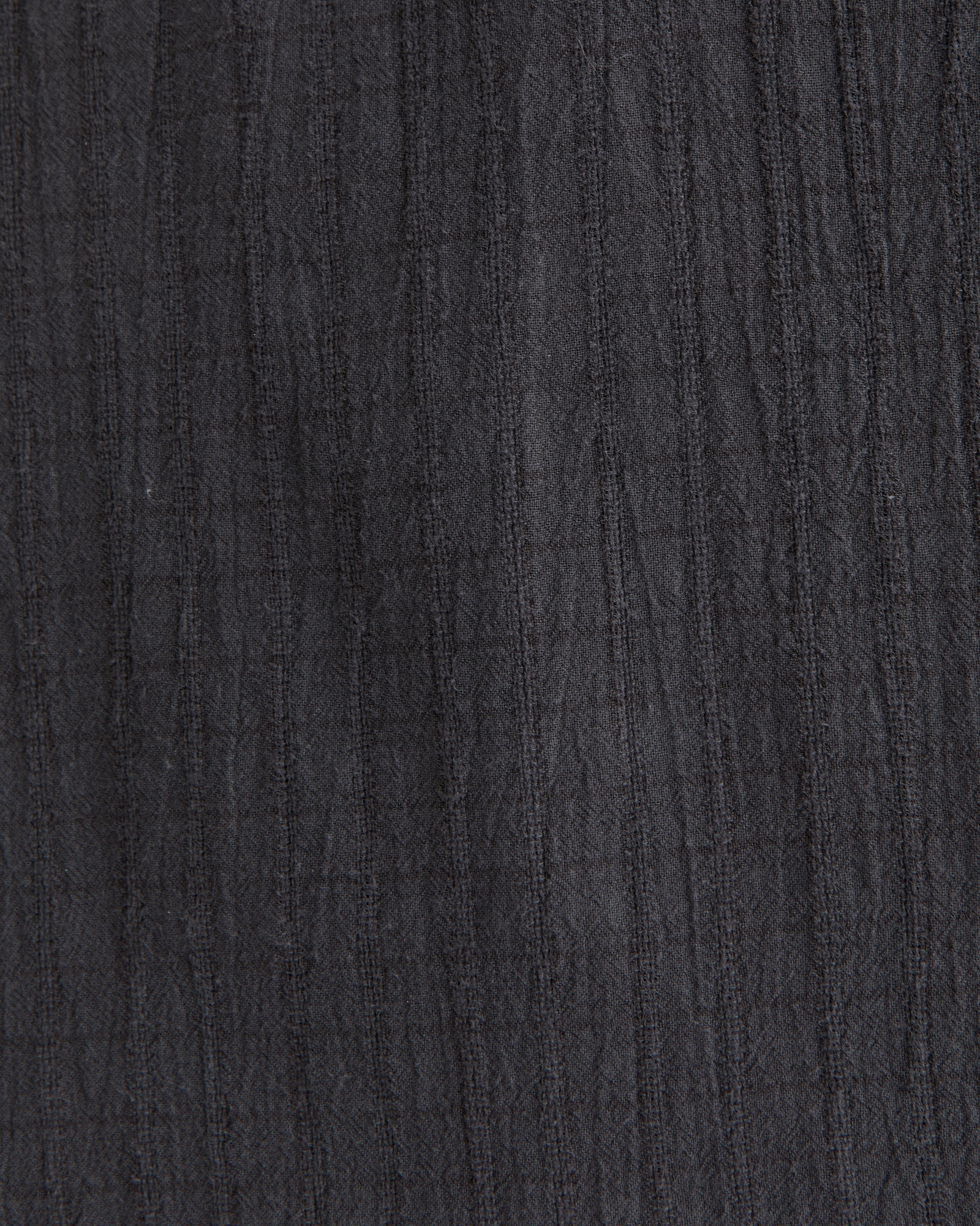 Cropped Garment-Dye Plaid Button-Up Shirt