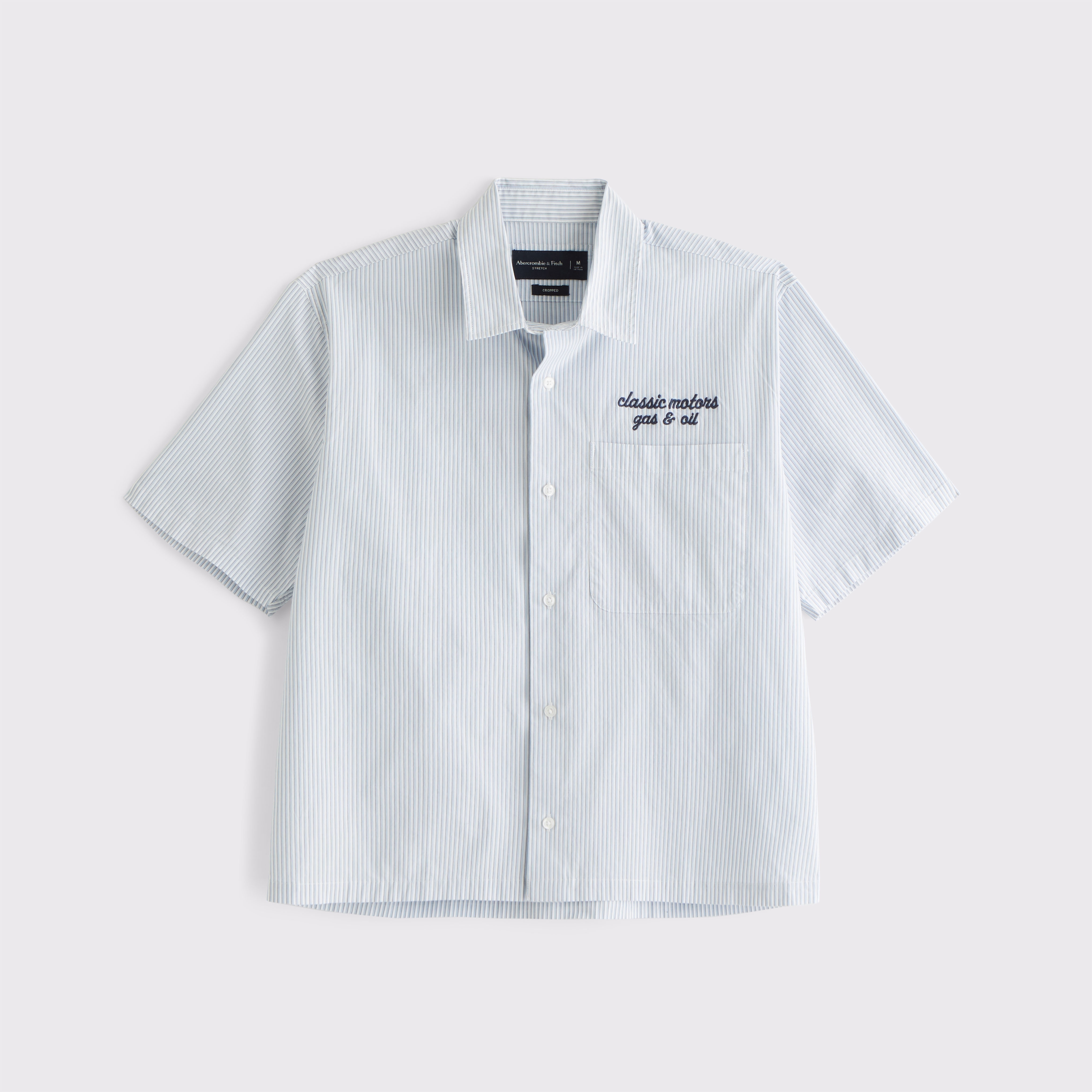 Abercrombie & Fitch★クロップワークウェアボタンアップシャツ Abercrombie & Fitch☆クロップワークウェアボタンアップシャツ