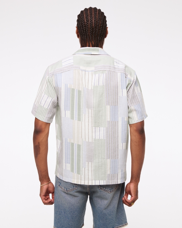 Camp Collar Summer Linen-Blend Shirt