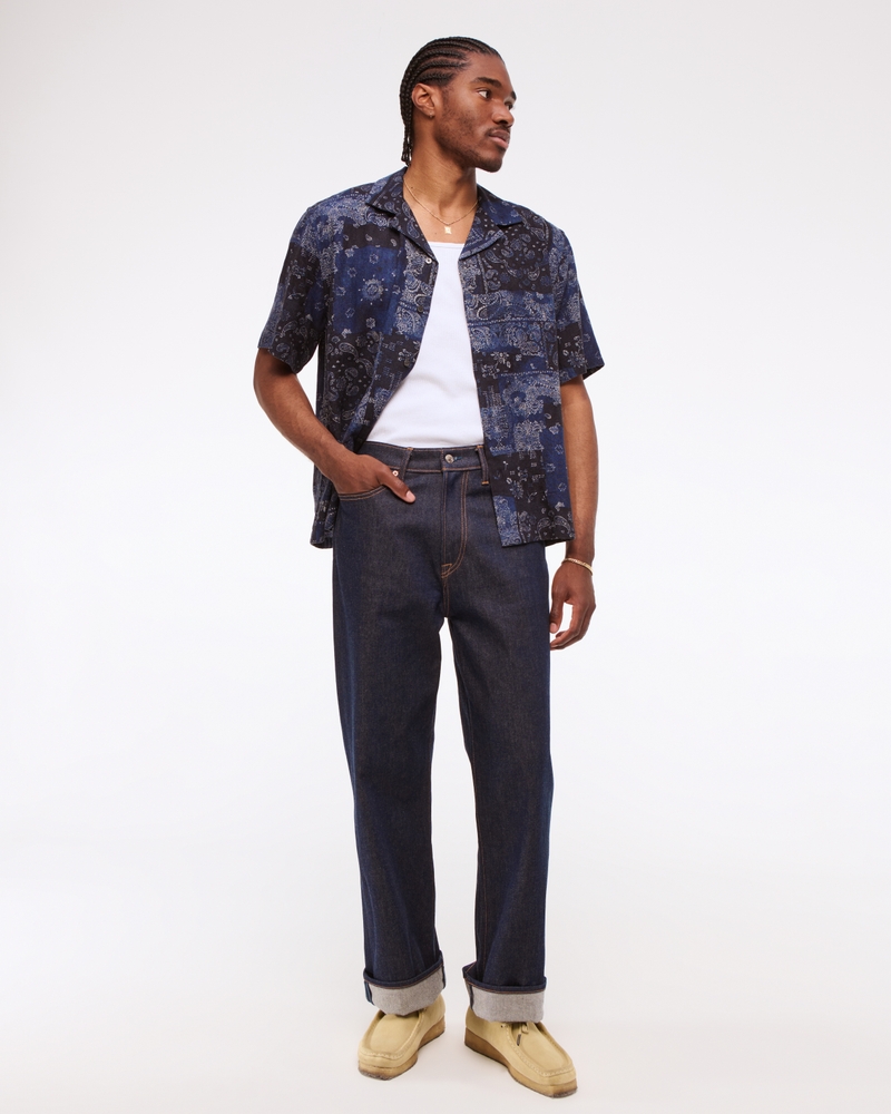 Camp Collar Summer Linen-Blend Shirt