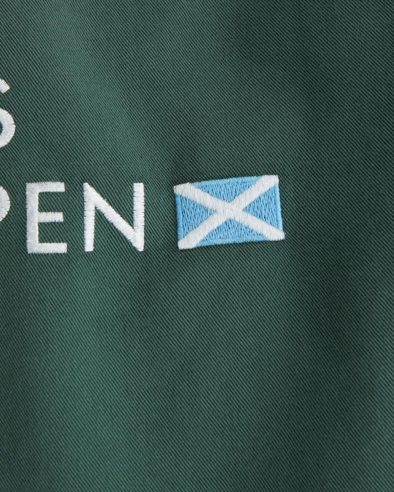 Short Sleeve Cropped PGA Scottish Open Button-Up Shirt
