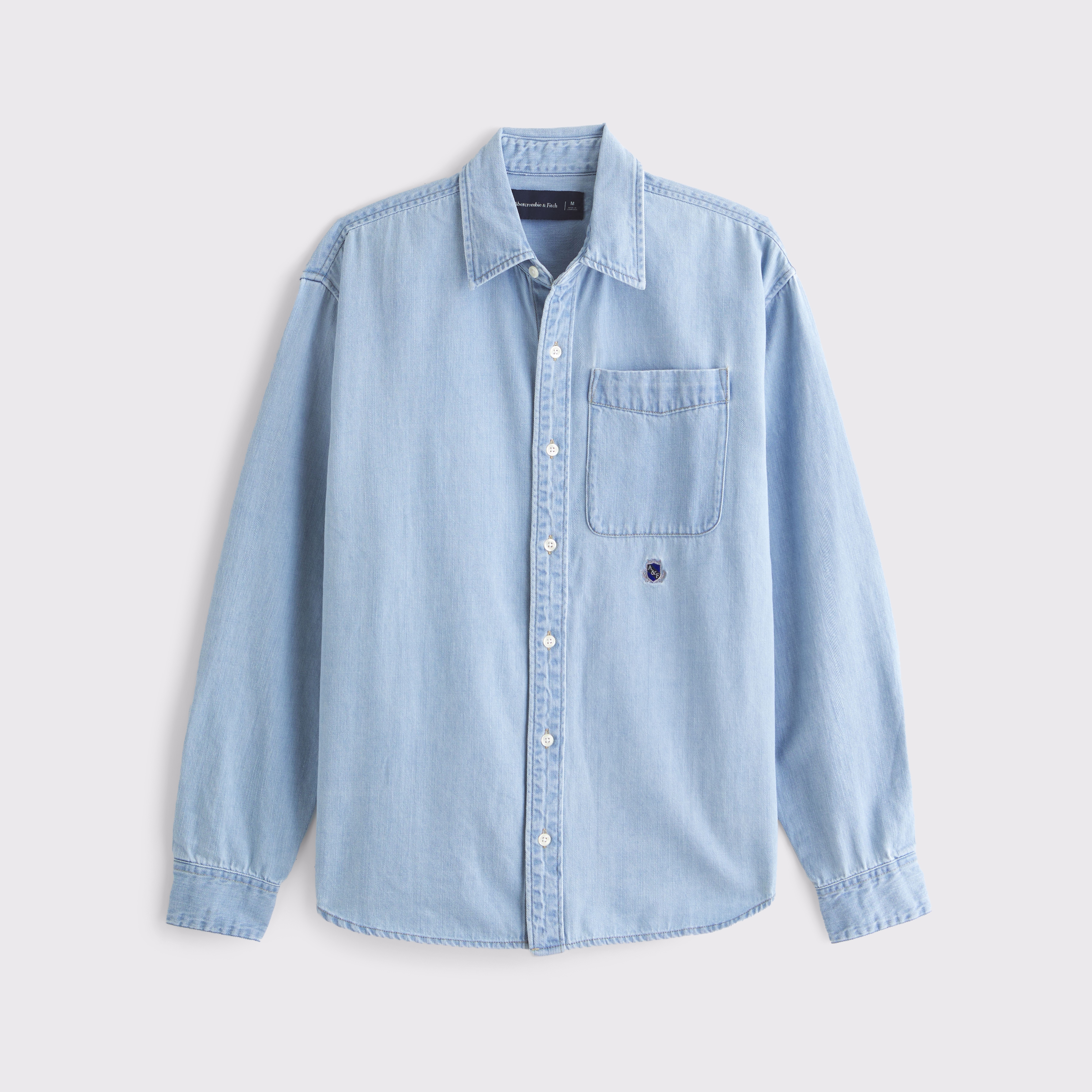 Men's Denim Button-Up Shirt | Men's Clearance | Abercrombie.com Men's Denim Button-Up Shirt | Men's Clearance | Abercrombie.com