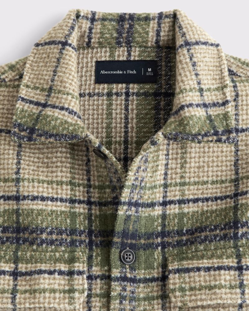 Men's Boucle Shirt Jacket | Men's Clearance | Abercrombie.com