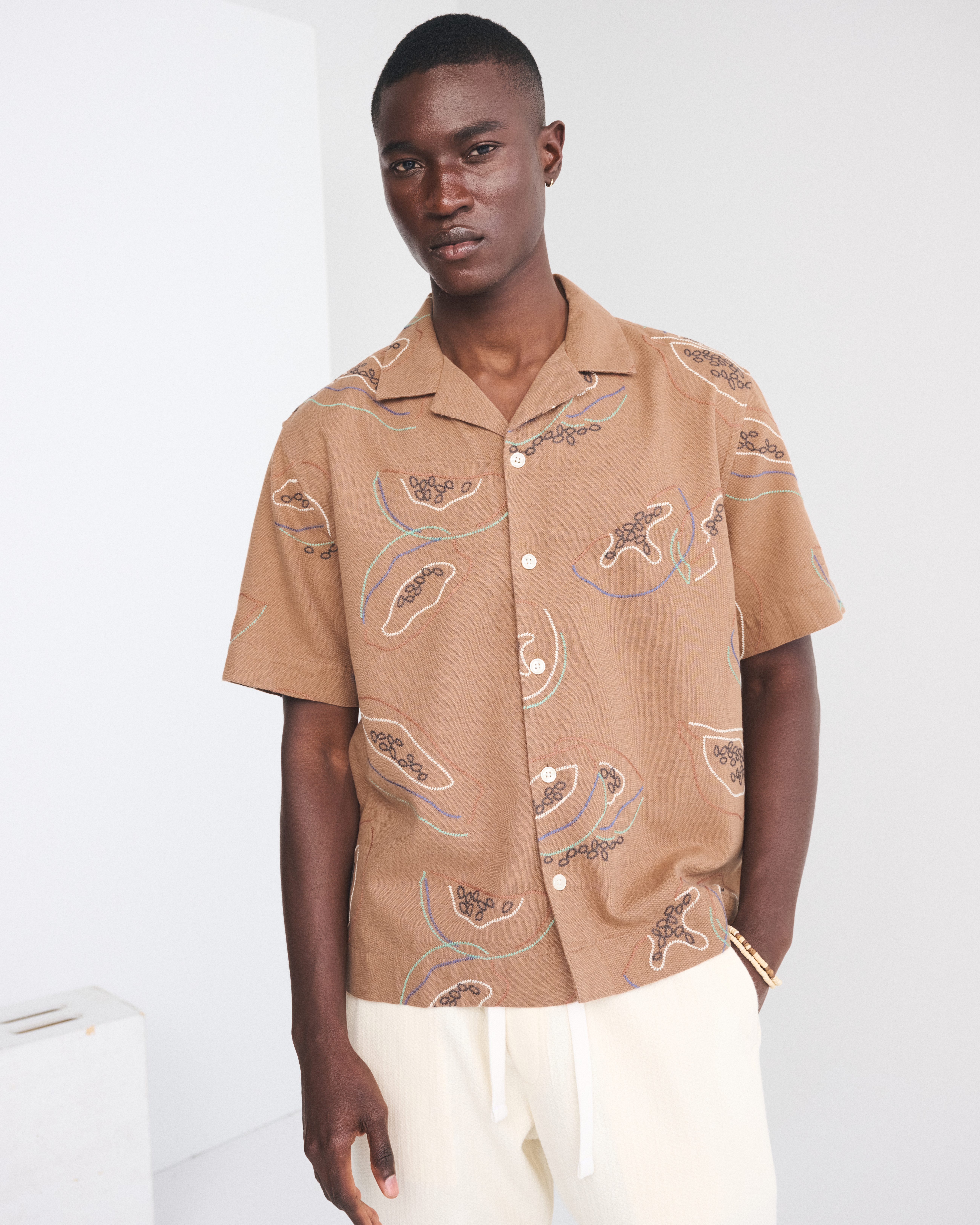 Abercrombie & Fitch A&f Resort Shirt In Multi