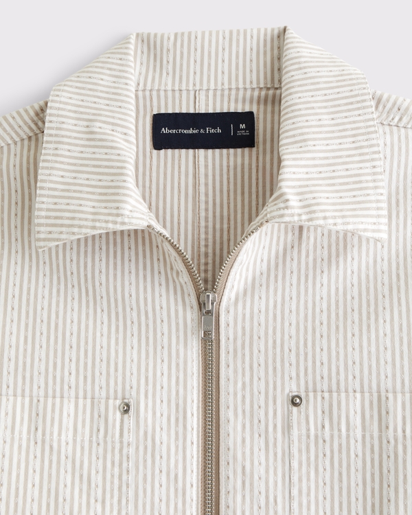 Transitional Zip Shirt Jacket