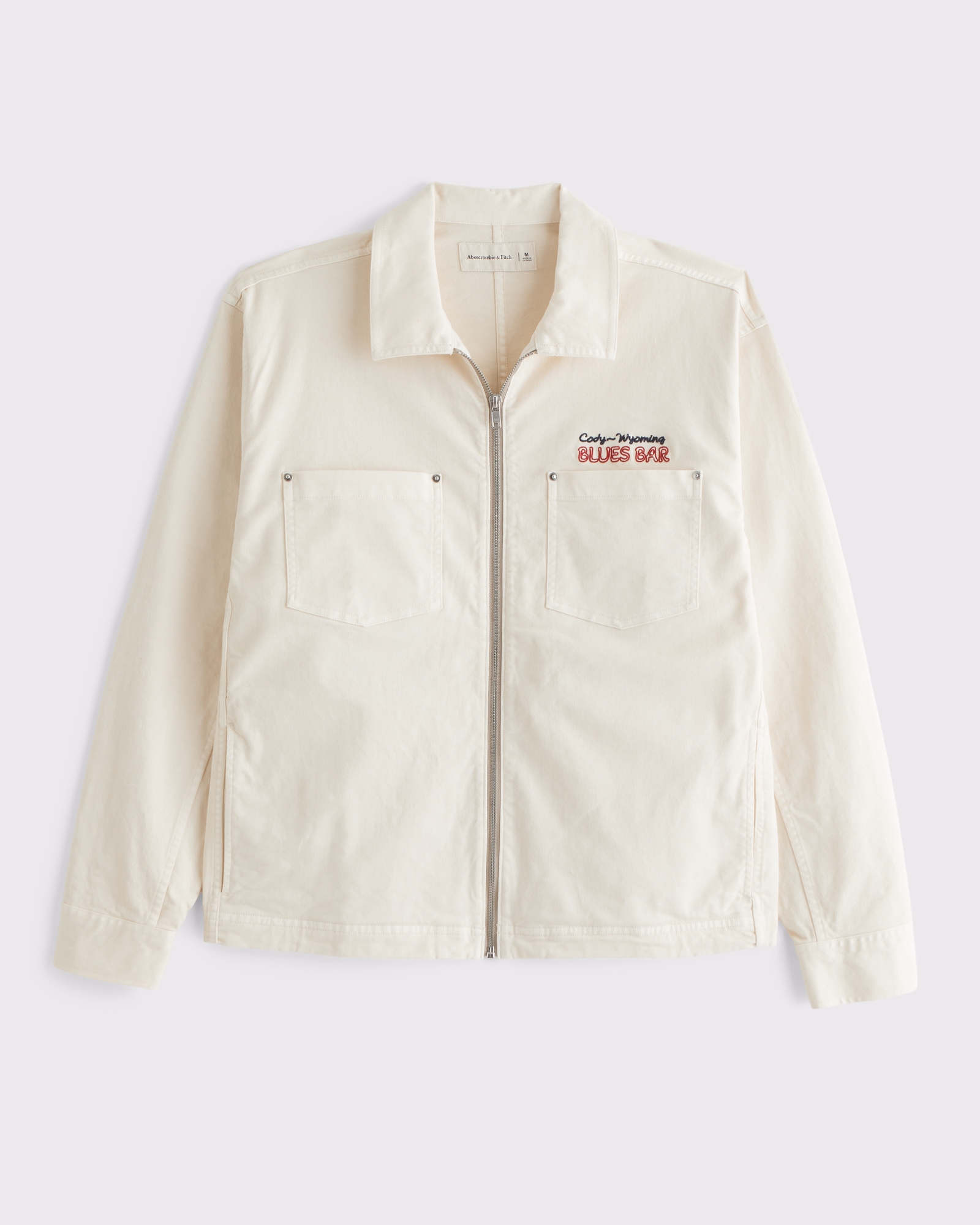 Denim Zip Shirt Jacket