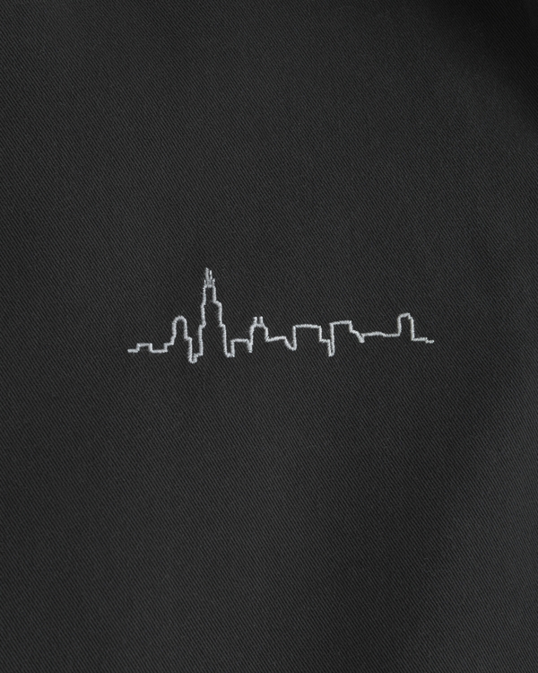 Graphic Zip Popover Shirt