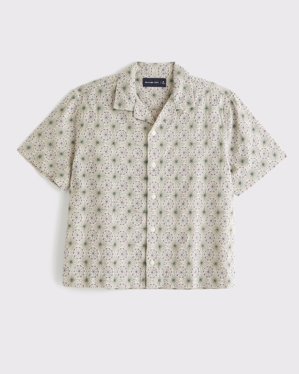 Camp Collar Lace Shirt