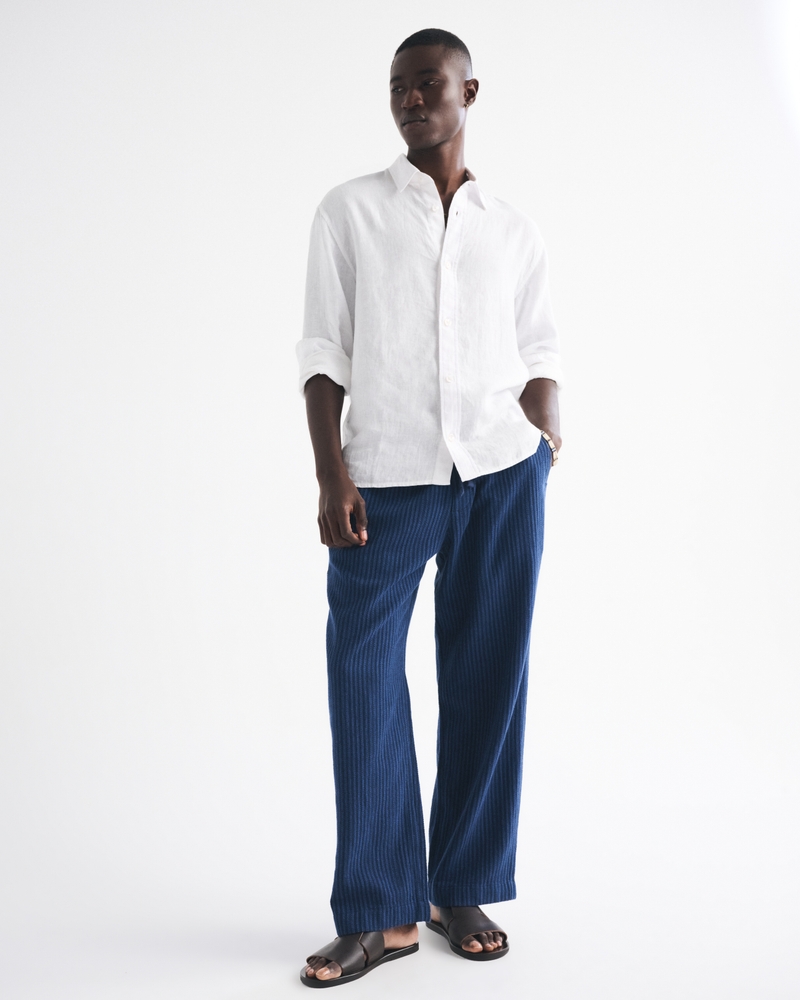 Linen Button-Up Shirt
