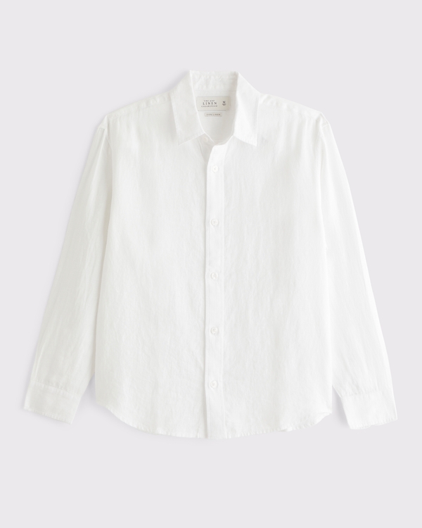 100% Linen Button-Up Shirt