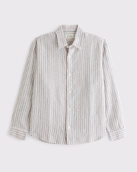 100% Linen Button-Up Shirt