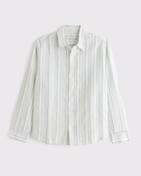 100% Linen Button-Up Shirt