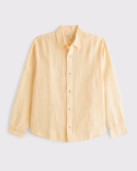 100% Linen Button-Up Shirt