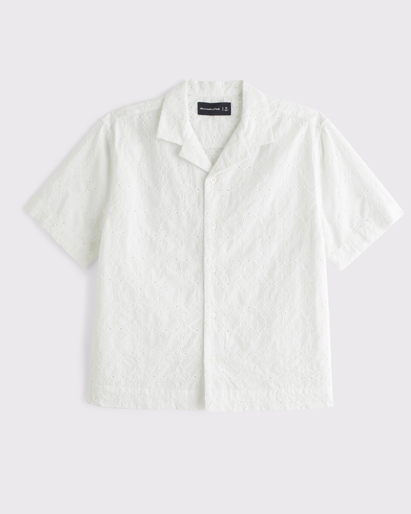 100% Cotton Embroidered Resort Shirt