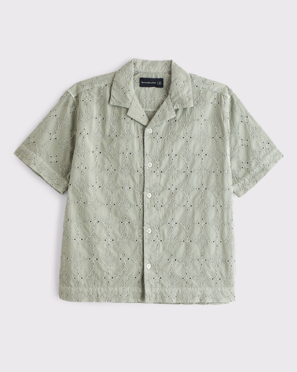 100% Cotton Embroidered Resort Shirt