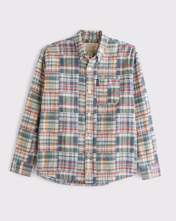 Long-Sleeve Preppy Shirt