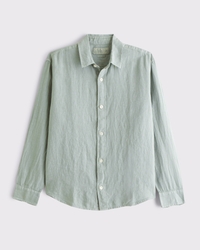 100% Linen Button-Up Shirt