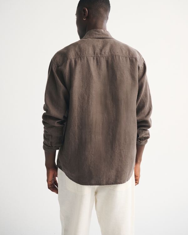 100% Linen Button-Up Shirt