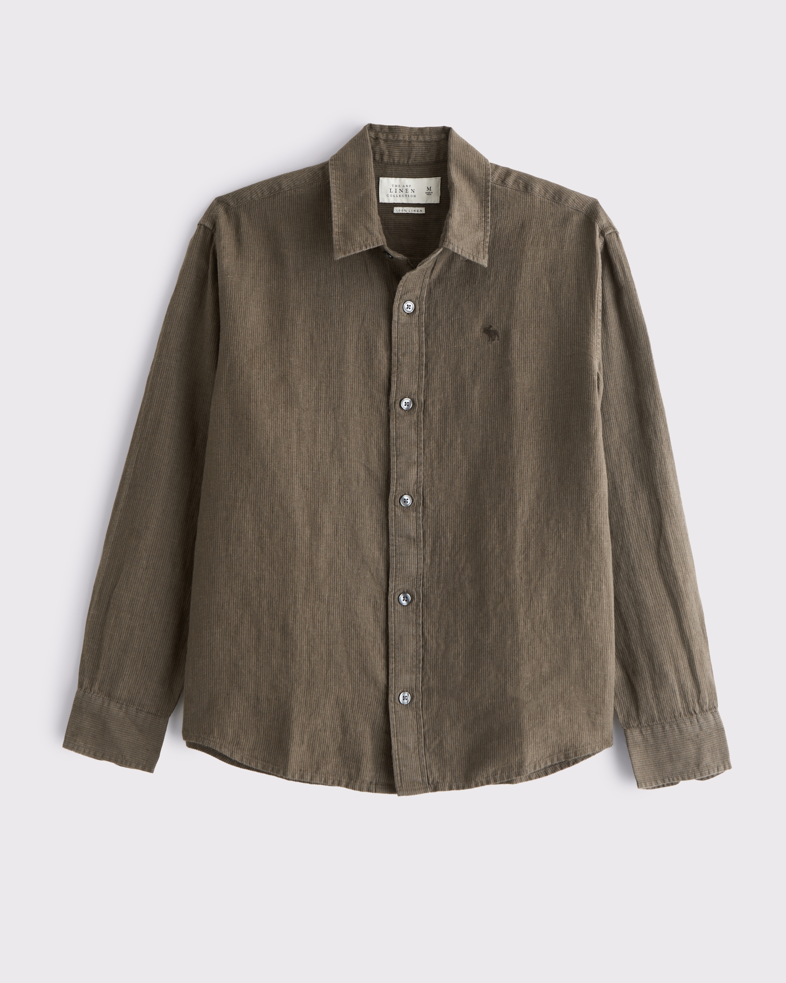 Men's 100% Linen Icon Button-Up Shirt | Men's Sale | Abercrombie.com