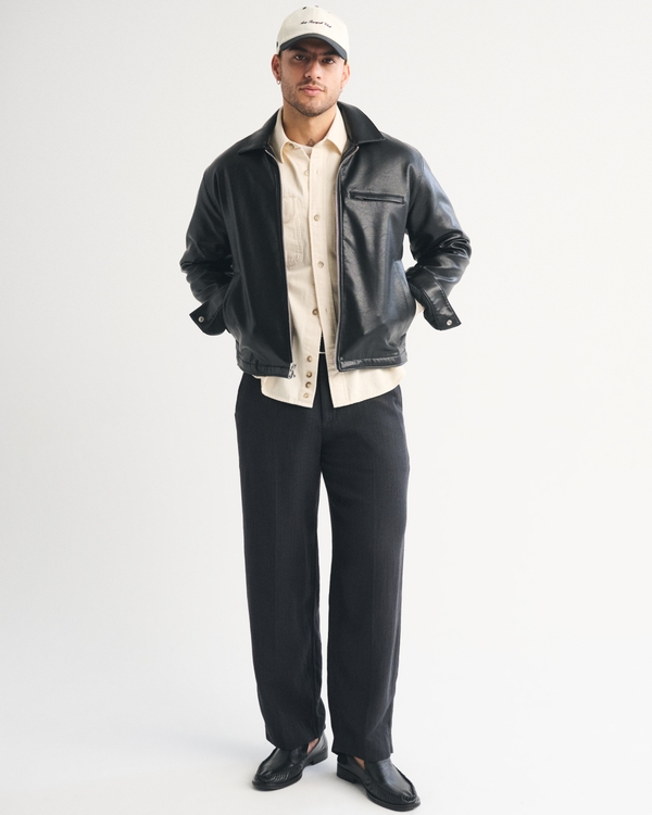 Denim Button-Up Shirt, Cream view 2