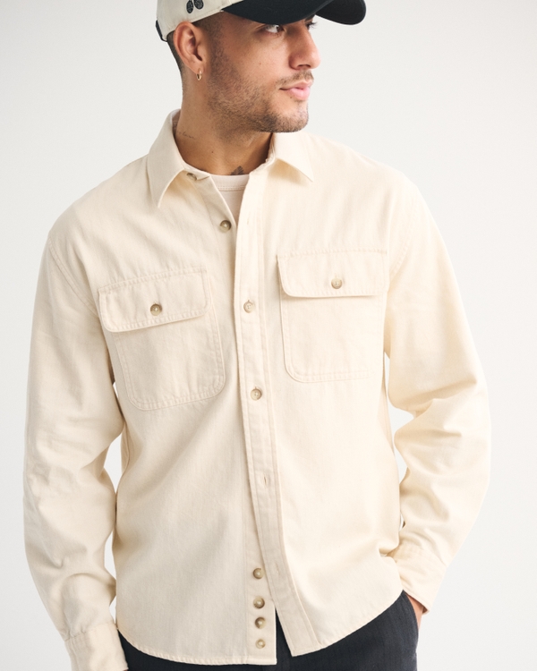 Denim Button-Up Shirt