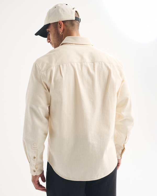 Denim Button-Up Shirt
