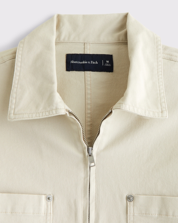 Men's Zip Shirt Jacket | Men's Tops | Abercrombie.com